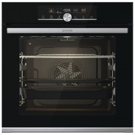 Gorenje Духова шафа електрична, 77л, A+, дисплей, покрокове випікання, чорний (BOSX6747A01BG)