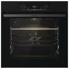 Gorenje Духова шафа електрична, 77л, A+, пара, дисплей, піроліз, чорний (BPS6737E07B)