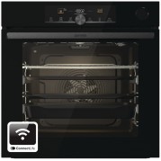 Gorenje Духова шафа електрична, 77л, A+, пара, дисплей, 300 °C, Wi-Fi, чорний (BSA6747A04BGWI)