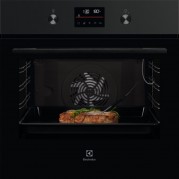 Electrolux Духова шафа електрична, 72л, A+, пара, дисплей, конвекція, телескопічні напрямні, чорний (KODFC77H)