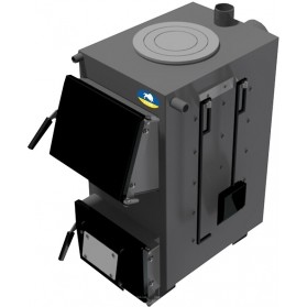 Твердопаливний котел Zubr Classic з плитою 15 кВт (100017)