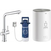 Подвійний кран для кухні Grohe Red Duo 30327001 + бойлер single (4 літра)